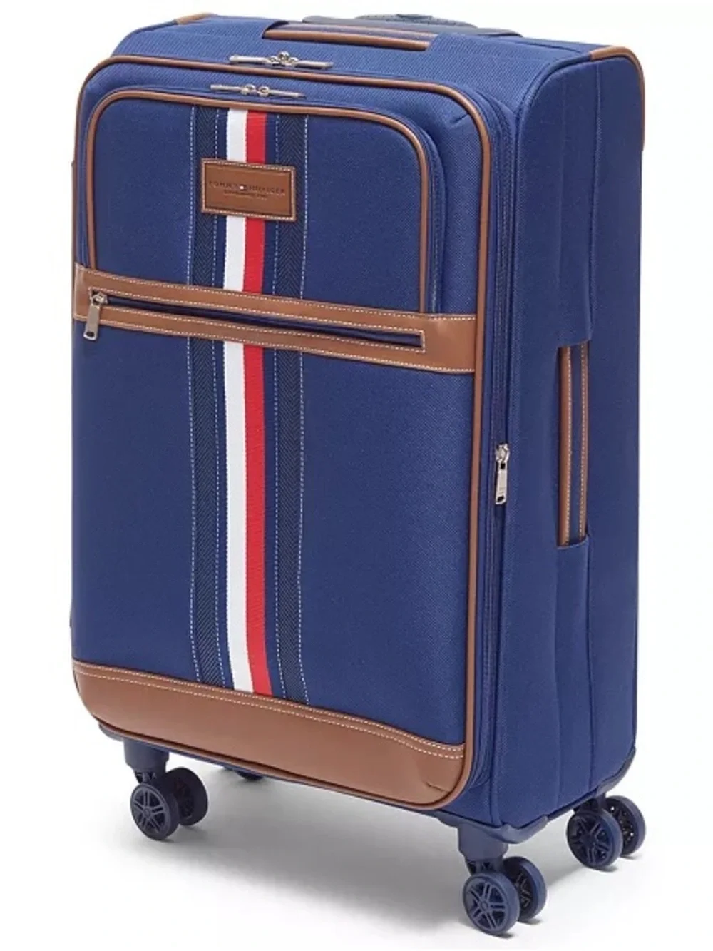 Tommy Hilfiger Luggage suitcase Logan Large Check-in Softside Spinner blue